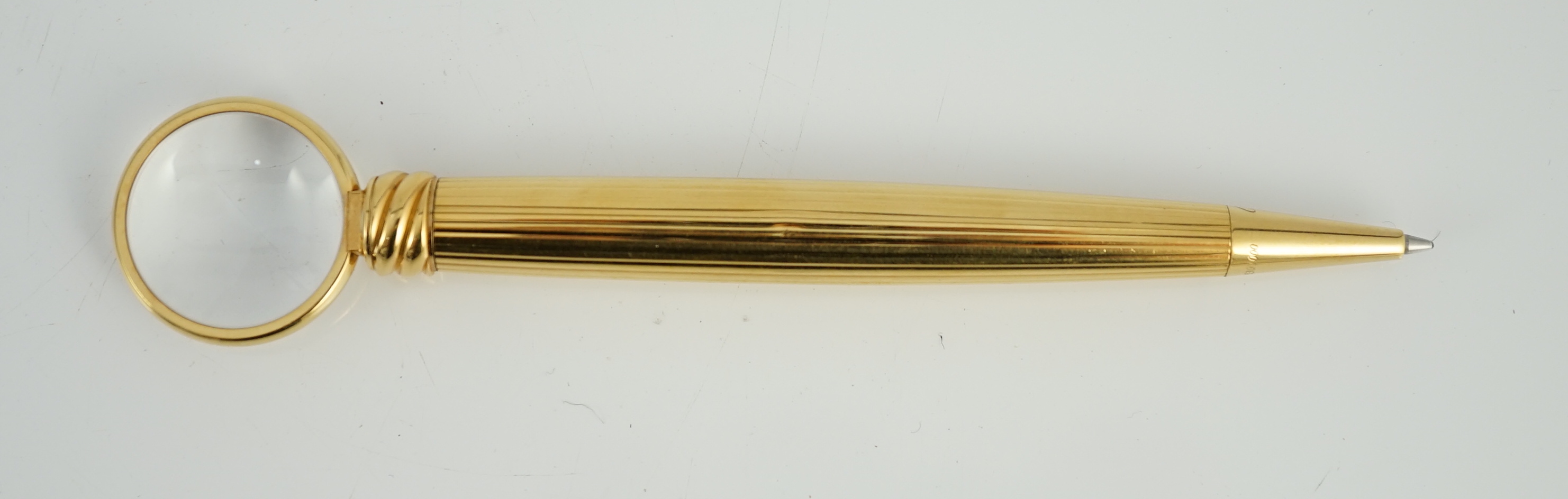 A Cartier gold plated loupe limited edition ballpoint pen